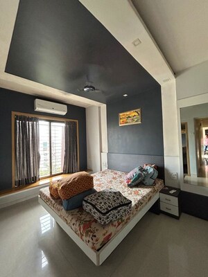 Bedroom in 2 BHK Apartment at Kanchan Pushp Society, Ghodbunder Road – for Rent