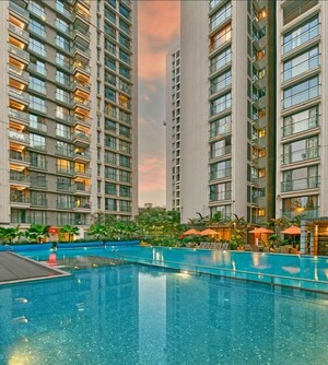 Swimming Pool in 4 BHK Apartment at Rustomjee Seasons, Bandra East – for Rent