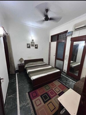Bedroom in 2 BHK Builder Floor at East Of Kailash – for Rent