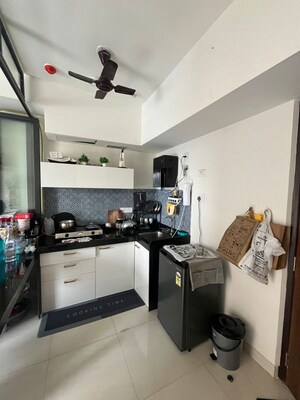 Kitchen in 1 BHK Apartment at Lodha Crown Quality Homes, Majiwada – for Rent