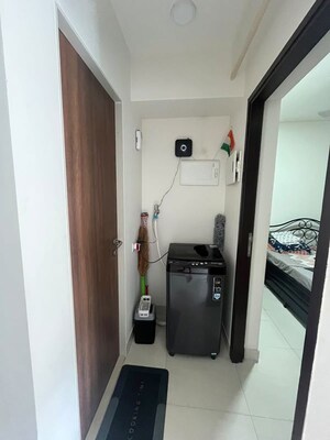 Building Lobby in 1 BHK Apartment at Lodha Crown Quality Homes, Majiwada – for Rent
