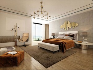 Bedroom in 3.5 BHK Penthouse at Ganga Platino, Kharadi – for Sale
