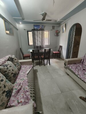 Living Room in 2 BHK Apartment at Seema CHS Vasai, Vasai West – for Rent
