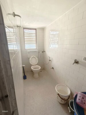 Bathroom in 2 BHK Apartment at Seema CHS Vasai, Vasai West – for Rent