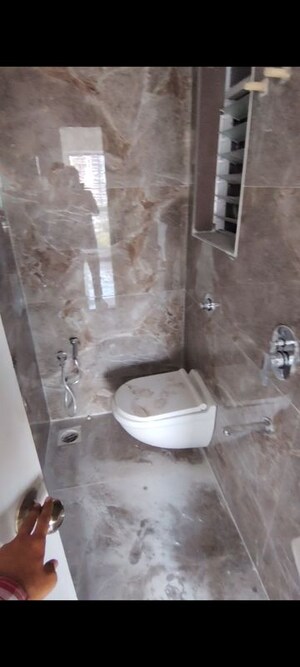Bathroom in 1 BHK Apartment at Shraddha Classic, Bhandup West – for Rent