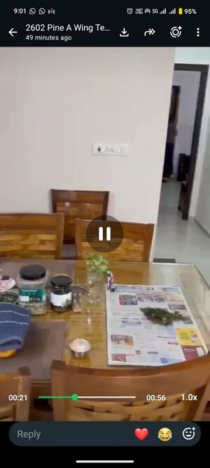 Furnished Amenities in 3 BHK Apartment at Dosti West County Phase 4 Dosti Pine, Balkum Pada – for Sale