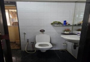 Bathroom in 2 BHK Apartment at Siddhi Highland Gardens, Dhokali – for Rent