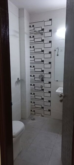 Bathroom in 2 BHK Builder Floor at Chattarpur – for Rent