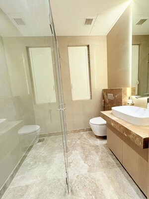 Bathroom in 4 BHK Apartment at Indiabulls Sky Forest, Lower Parel – for Rent