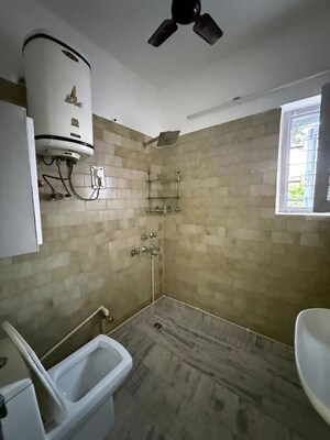 Bathroom in 3 BHK Builder Floor at Nehru Enclave – for Rent