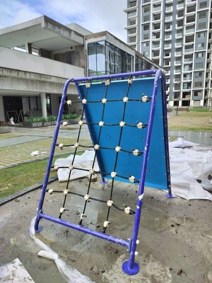 Staircase in 2.5 BHK Apartment at One OAK Natura, Sushant Golf City – for Sale
