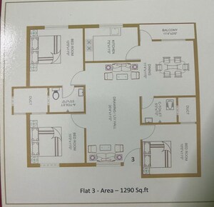 3 BHK Apartment For Sale in Greenpark Imran Manzil, Lakdi Ka Pul