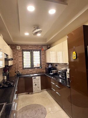 Kitchen in 3 BHK Builder Floor at Green Fields Colony – for Rent