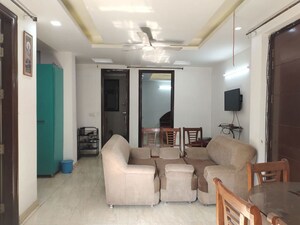 Living Room in 3 BHK Builder Floor at Freedom Fighters Enclave – for Rent