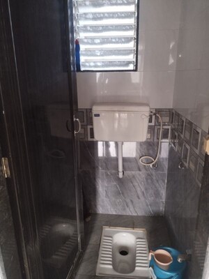 Bathroom in 1 BHK Apartment at Aaiji Nandadevi Galaxy, Karanjade – for Rent