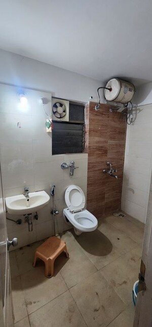 Bathroom in 2 BHK Apartment at Fortaleza CHSL, Kalyani Nagar – for Rent