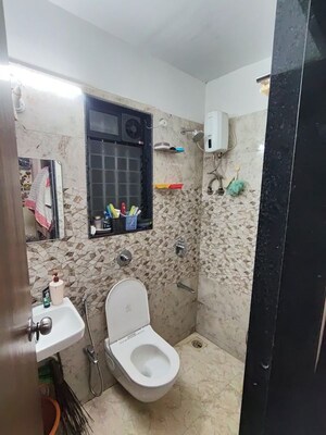 Bathroom in 1 BHK Apartment at Vaibhav Wisteria Residency, Santacruz East – for Sale