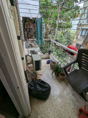 Balcony in 1 BHK Apartment at Rajat Rashmi Apartment, Koregaon – for Rent