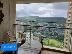 Balcony in 2 BHK Apartment at DB Woods, Goregaon East – for Rent
