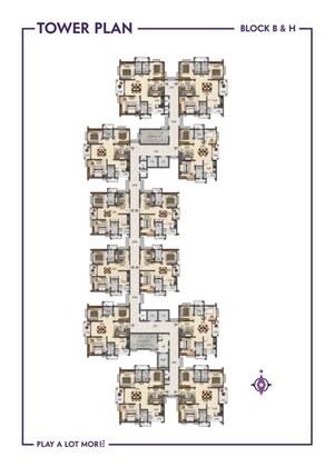 Master Plan in 2 BHK Apartment at Ramky One Symphony, Peeranchuruvu – for Sale