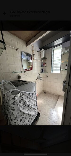 Bathroom in 1 BHK Apartment at Kaustubh Usha Colony CHS, Malad West – for Rent
