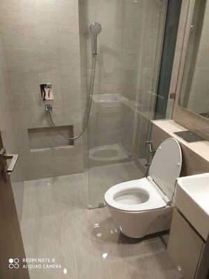 Bathroom in 4 BHK Apartment at Bhumiraj Hermitage, Sanpada – for Rent