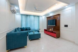 Living Room in 3 BHK Apartment at Freedom Fighters Enclave – for Rent