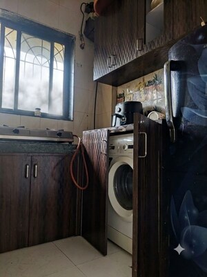 Kitchen in 1 BHK Apartment at Sai Nagar CHS, Kalamboli – for Rent