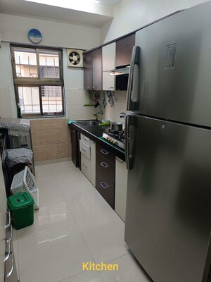 Kitchen in 3 BHK Apartment at Upvan Tower, Malad East – for Rent