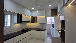 Kitchen in 3 BHK Apartment at Rajapushpa Provincia, Narsingi – for Rent