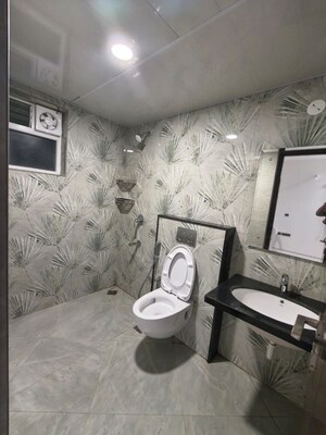 Bathroom in 3 BHK Apartment at Rajapushpa Provincia, Narsingi – for Rent