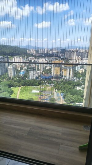 Balcony in 2 BHK Apartment at Raymond Ten X Habitat, Pokhran Road No Two – for Rent