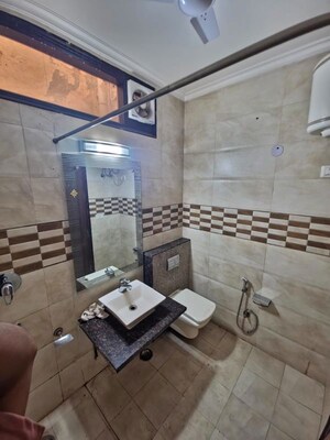 Living Room in 3 BHK Builder Floor at Sushant Lok I – for Rent