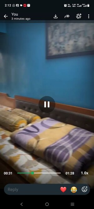 Living Room in 2 BHK Apartment at Shree Gajanan Maharaj Nagar CHS, Kalyan West – for Sale