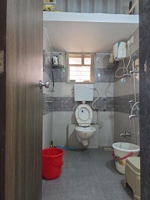 Bathroom in 3 BHK Apartment at Poonam Park View, Virar West – for Sale