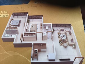 Floor Plan in 2 BHK Apartment at Happy Home Sarvoday Datt, Kalyan West – for Sale
