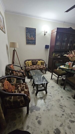 Living Room in 3 BHK Builder Floor at Chittaranjan Park – for Sale