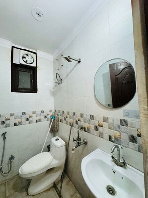 Bathroom in 2 BHK Builder Floor at Saket – for Rent