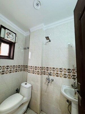 Bathroom in 2 BHK Builder Floor at Saket – for Rent