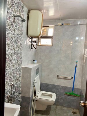 Bathroom in 2.5 BHK Apartment at Maithri Shilpitha Sunflower, Whitefield – for Rent