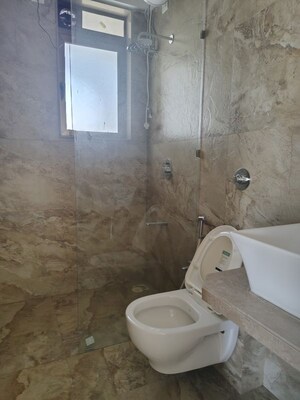 Bathroom in 3 BHK Apartment at L Nagpal Jaswant Heights, Khar West – for Rent
