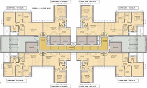 Floor Plan in 3 BHK Builder Floor at Runwal Bliss, Kanjurmarg East – for Sale