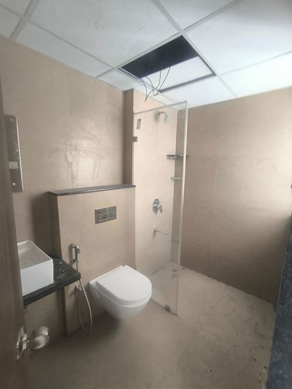 Bathroom in 3 BHK Apartment at Runwal The Central Park, Chinchwad – for Rent