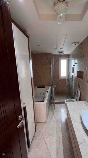 Bathroom in 4 BHK Builder Floor at Panchsheel Park – for Rent