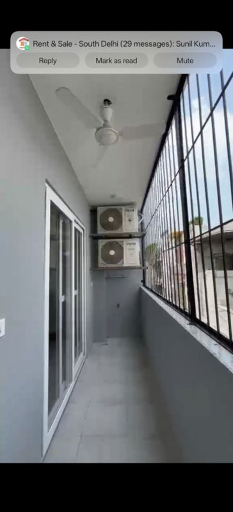 Balcony, greater kailash i 3 Bedroom 1872 Sq.Ft. Builder Floor In Greater Kailash I Delhi 10710563