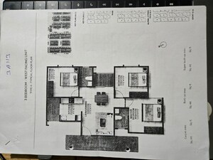 Floor Plan in 2.5 BHK Apartment at Vaishnavi Serene, Yelahanka – for Sale