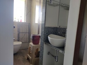 Bathroom in 1 BHK Apartment at Queenstown Springs, Ghansoli – for Rent