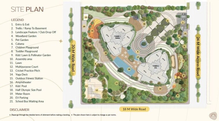 Master Plan, eldeco-terra-and-sol 3 Bedroom 2150 Sq.Ft. Apartment In Sector 80 Gurgaon 10710664