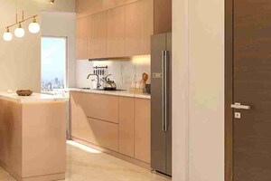 Kitchen in 2 BHK Builder Floor at Dosti 604, Wagle Industrial Estate – for Sale