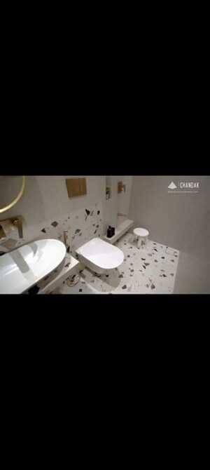 Bathroom in 3 BHK Apartment at Sheth Auris Serenity Tower 1, Malad West – for Sale
